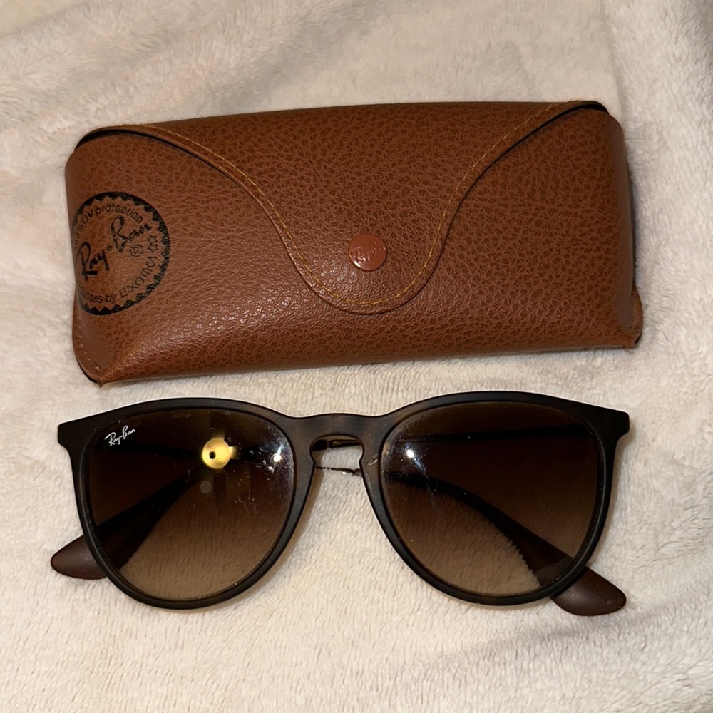 Ray Bans Erika 865/13 Matte Havana frame with Brown lenses